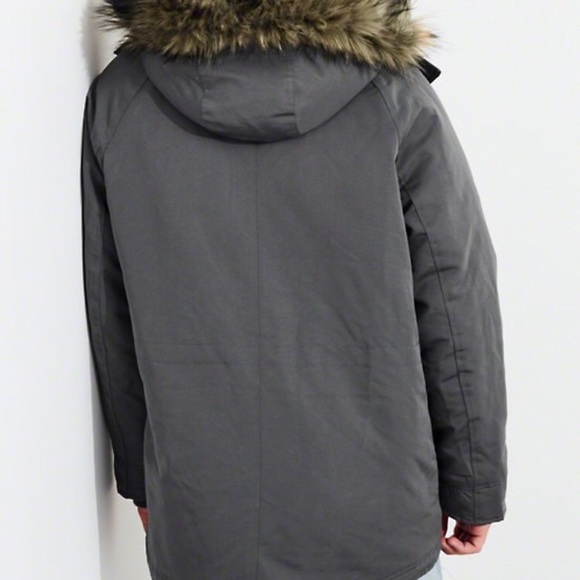 *LIMITED* Hollister Sherpa Lined Parka Men Size S - Picture 5 of 5